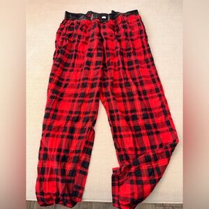 Victoria Sevrets pj Red and Black Plaid Pants
